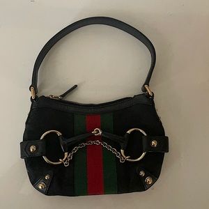 Gucci Monogram GG Canvas Web Gold Horsebit  Chain Mini Shoulder Bag Tom Ford Era